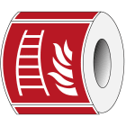 BRADY - Pic F003-100x100-pe-roll/1 - 250 segnale di sicurezza iso scala antincendio.