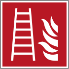 BRADY - Pic F003-200x200-Al-Crd/1 - Segnaletica di Sicurezza ISO, Scala Antincendio.