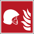 BRADY - Pic F004b-100x100-Al-Crd/1 - Segnaletica di Sicurezza Iso Raccolta di Attrezzature Antincendio.