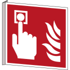 BRADY - Pic F005-318x318-Bipvc-Crd/1 - Segnaletica di Sicurezza ISO Punto di Chiamata Allarme Antincendio.