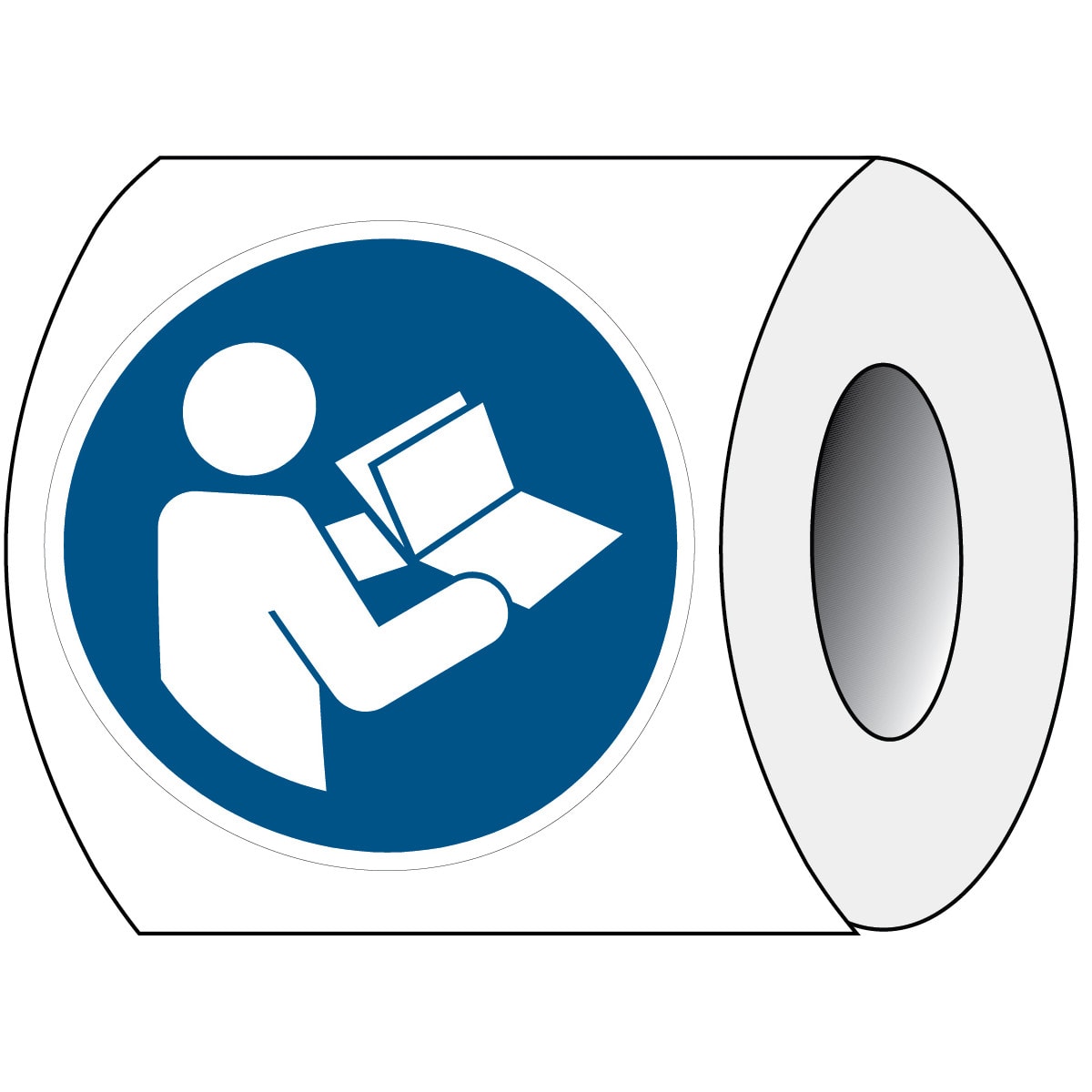 BRADY - Pic M002-DIA 050-PE-Roll/1 - 250 Segnale di Sicurezza ISO - Consultare l'Opuscolo/Manuale di Istruzioni.