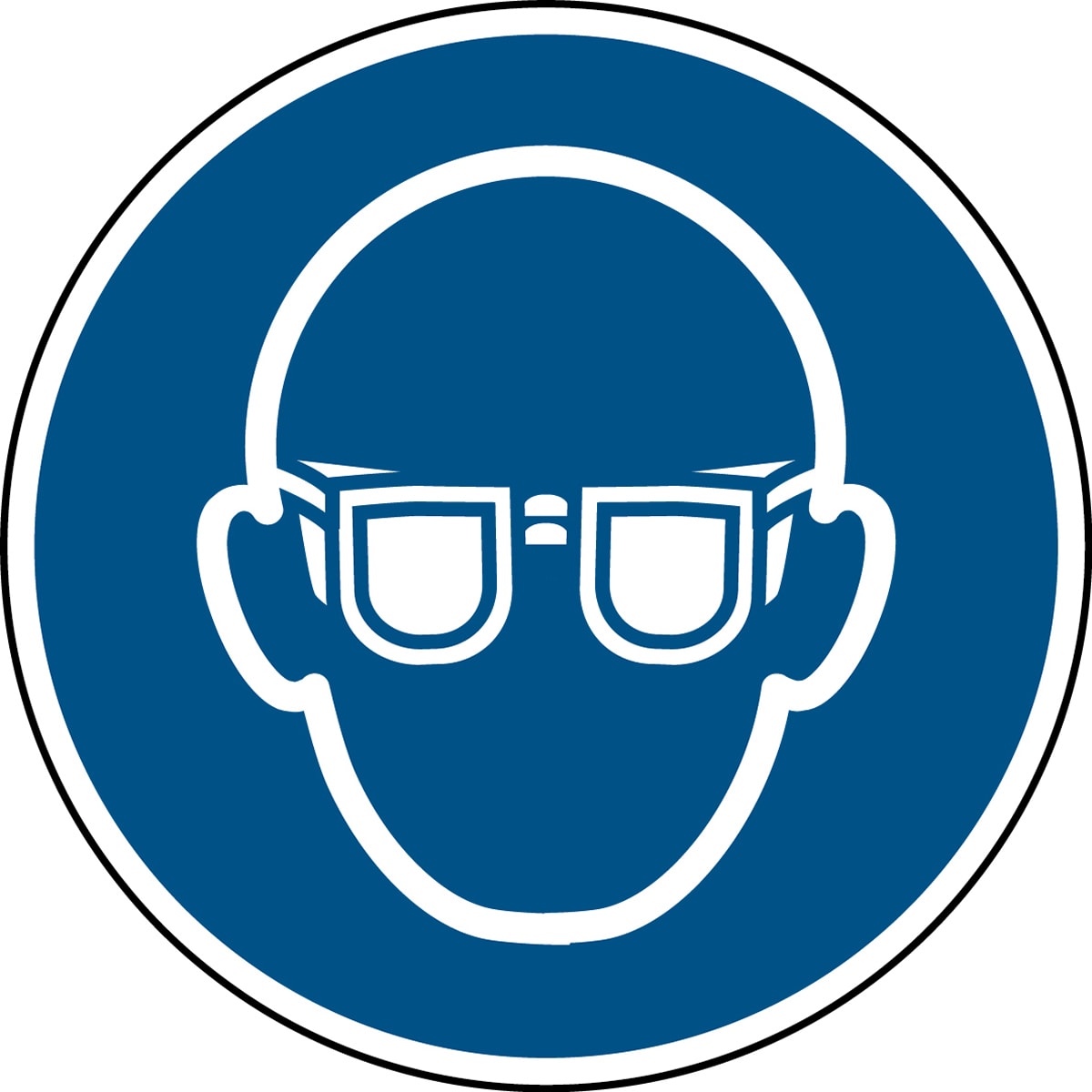 BRADY - Pic M004-DIA 200-PE-CRD/1 - Segnaletica di sicurezza ISO: obbligo protezioni per occhi.