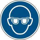 BRADY - Pic M004-DIA 200-PE-CRD/1 - Segnaletica di sicurezza ISO: obbligo protezioni per occhi.