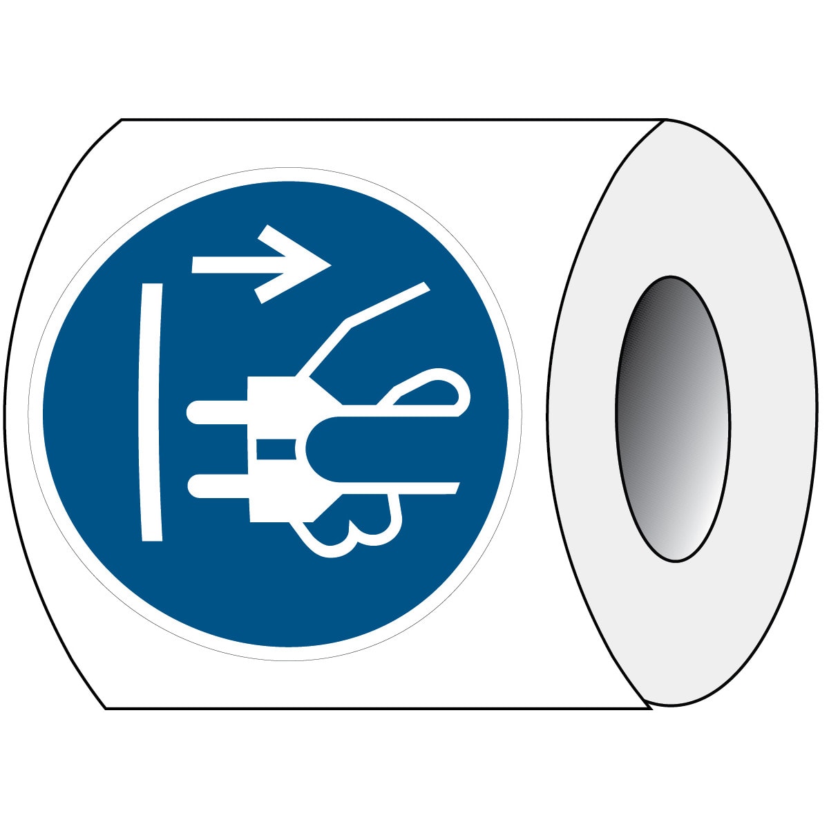 BRADY - Pic M006-DIA 025-PE-Roll/1 - 250 Segnale di Sicurezza ISO: È Obbligatorio Staccare la Corrente.