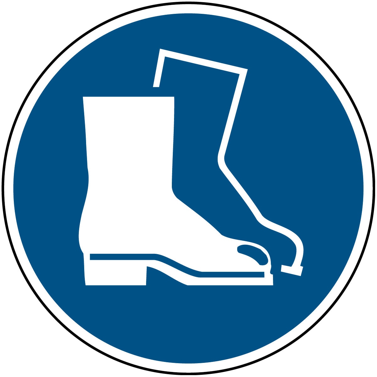 BRADY - Pic M008-DIA 200-Al-Crd/1 - Segnaletica di sicurezza ISO: obbligatorio indossare scarpe di sicurezza.