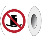 BRADY - Pic P012-DIA 025-PE-Roll/1 - 250 Segnale di Sicurezza ISO Vietato Appoggiare Carichi Pesanti.