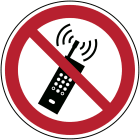 BRADY - Pic P013-DIA 315-PP-CRD/1 - Segnaletica di sicurezza ISO Divieto di cellulari accesi.