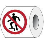 BRADY - Pic P019-DIA 025-PE-Roll/1 - 250 Segnale di Sicurezza ISO Vietato Salire.