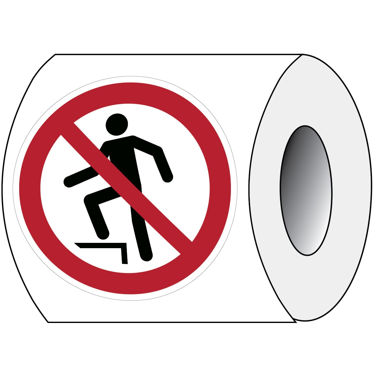 BRADY - Pic P019-DIA 100-PE-Roll/1 - 250 Segnale di Sicurezza ISO Vietato Salire.