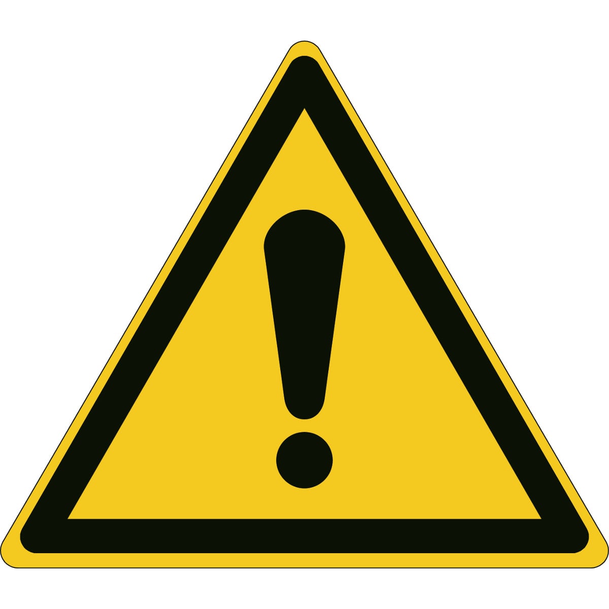 BRADY - Pic W001-Tri 315-Al-Crd/1 - Segnaletica di sicurezza ISO pericolo generale.
