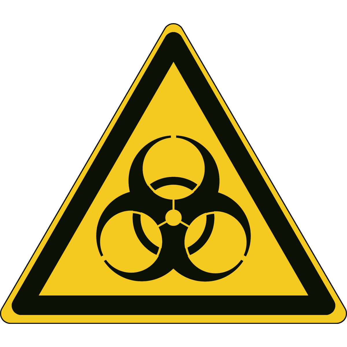 BRADY - Pic W009-Tri 200-Pe-Crd/1 - Segnaletica di sicurezza ISO: Attenzione, Pericolo rischio biologico.