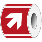 BRADY - Pic A045R-100X100-PE-ROLL/1 - 250 Segnaletica di sicurezza ISO Freccia direzionale 45 gradi Antincendio.