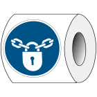 BRADY - Pic M028-DIA 050-PE-Roll/1 - 250 Segnale di Sicurezza ISO Tenere Chiuso.