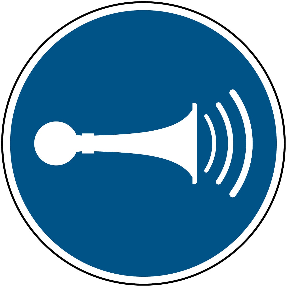 BRADY - Pic M029-DIA 315-PP-CRD/1 - Segnaletica di sicurezza ISO - Suonare il clacson.