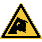 BRADY - Pic W034-Tri 315-Pp-Crd/1 - Segnaletica di Sicurezza ISO: Attenti al Toro.
