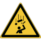 BRADY - Pic W035-Tri 315-Pp-Crd/1 - Segnaletica di Sicurezza ISO Oggetti in Caduta.