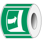BRADY - PIC E023-100X100-PE-ROLL/1 - 250 SEGNALE