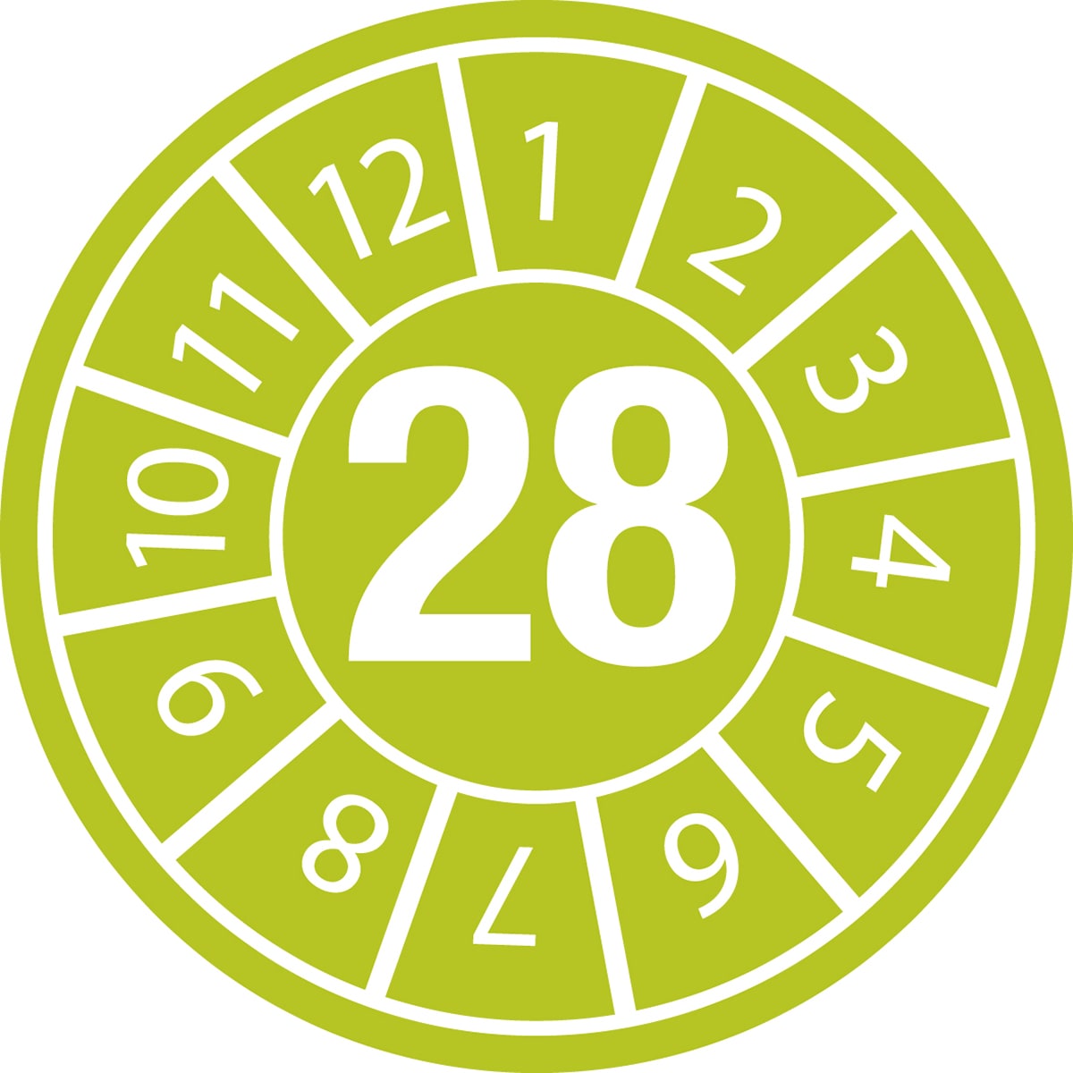 BRADY - DATE INSPECTION LBLS B-429 28 - 15 ETICH