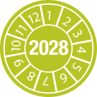 BRADY - Etichetta antimanomissione con data di ispezione anno 2028 - 15 etichetta.