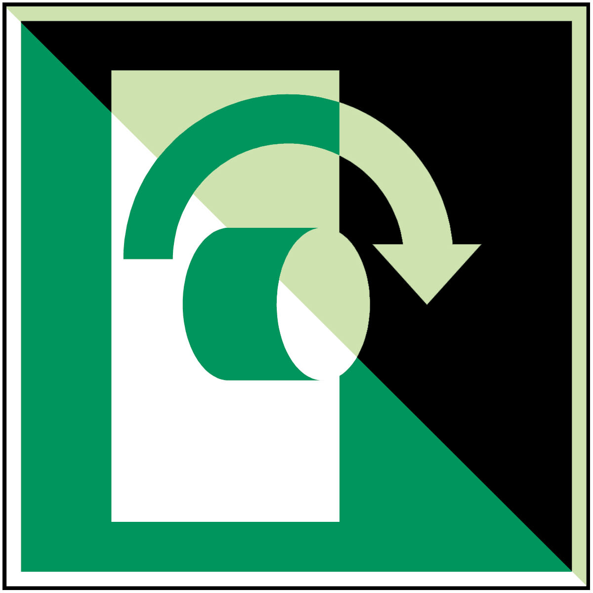 BRADY - Segnaletica fotoluminescente per sicurezza - 1 segnale.