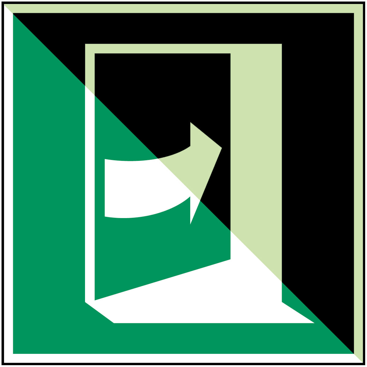 BRADY - Segnaletica fotoluminescente per sicurezza - 1 segnale.