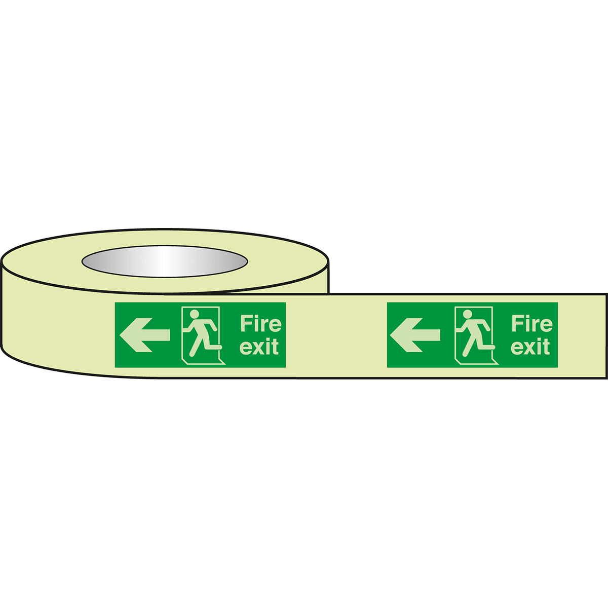 BRADY - Nastro fotoluminescente marca suolo - 1 rotolo.