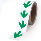 BRADY - PHOLUM B TAPE GREEN ARROW 40MM - 1 ROTOL