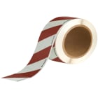 BRADY - PHOLUM B TAPE RED STRIP 80MMX10M - 1 ROT