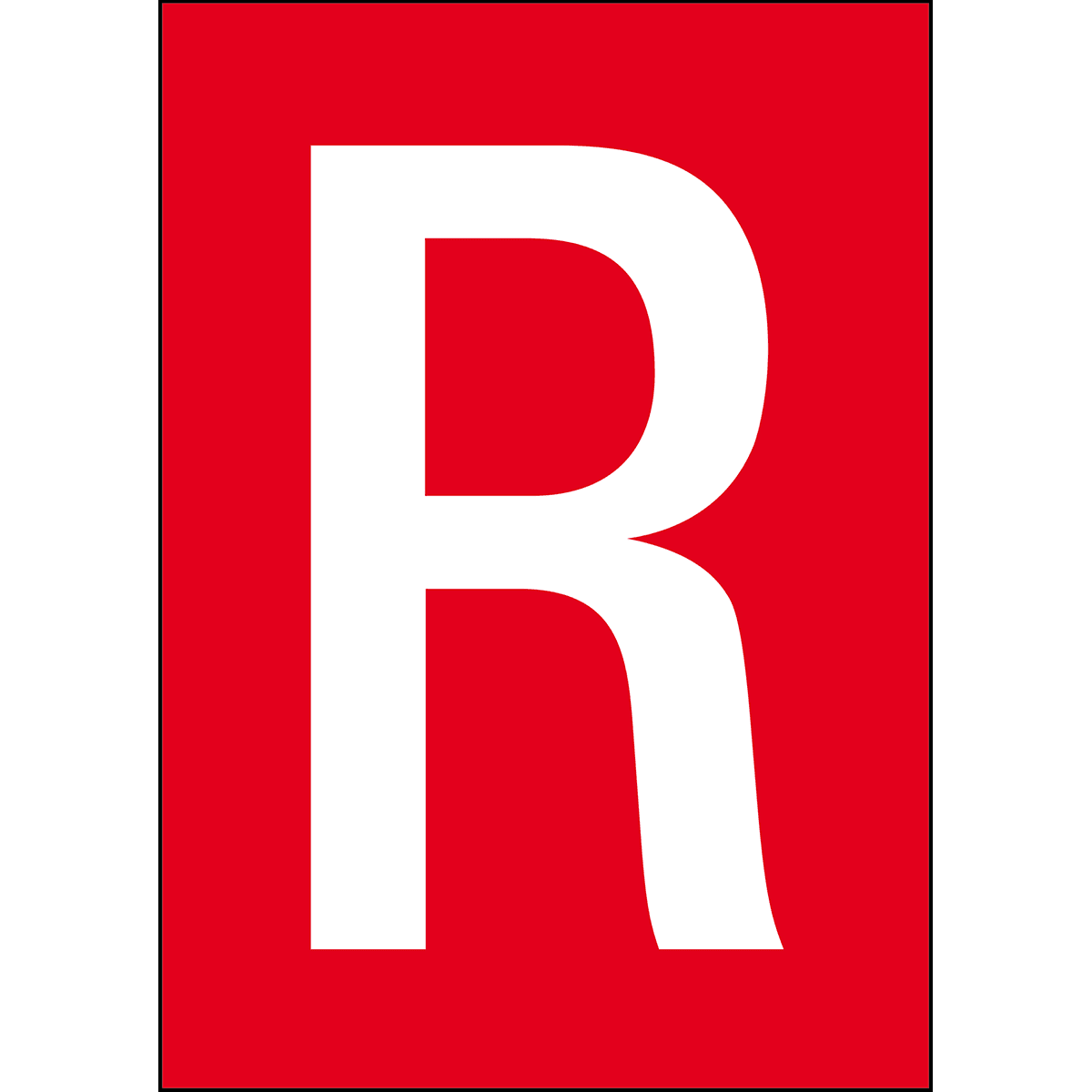 BRADY - NL859A4RD-R - 1 segnale numeri e lettere in formato DIN A4.