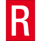 BRADY - NL859A4RD-R - 1 segnale numeri e lettere in formato DIN A4.