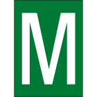 BRADY - NL7541A4GR-M - 1 segnale numeri e lettere in formato DIN A4.