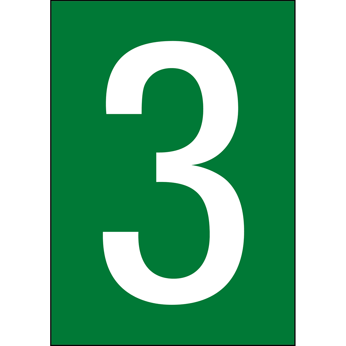 BRADY - NL7541A4GR-3 - 1 segnale numeri e lettere in formato DIN A4.