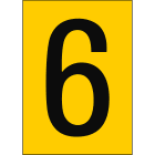 BRADY - NL7527A4YL-6 - 1 segnale numeri e lettere in formato DIN A4.