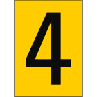 BRADY - NL7527A4YL-4 - 1 segnale numeri e lettere in formato DIN A4.