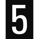 BRADY - NL7527A4BL-5 - 1 segnale numeri e lettere in formato DIN A4.