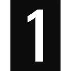 BRADY - nl7527a4bl-1 - 1 segnale numeri e lettere in formato din a4.