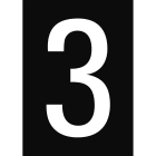 BRADY - NL7527A4BK-3 - 1 segnale numeri e lettere in formato DIN A4.