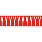 BRADY - Lettere e numeri identici su foglio per interni, etichetta CNL2R Y - 250.