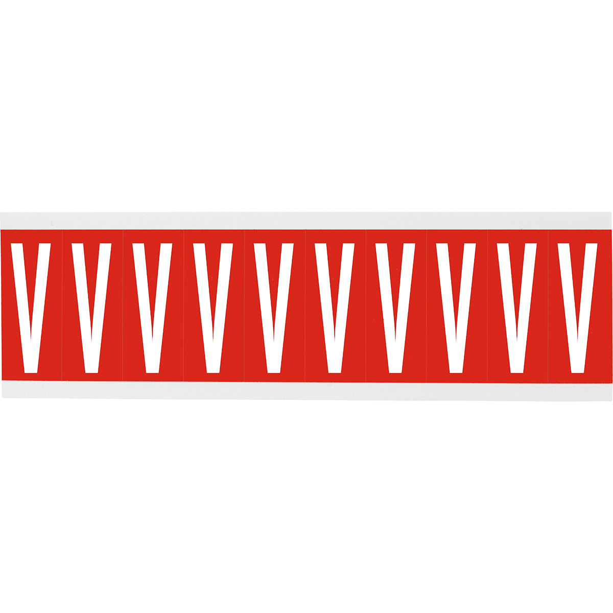 BRADY - Cnl2r v-250 etichetta con lettere e numeri identici su foglio per interni.