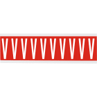 BRADY - Cnl2r v-250 etichetta con lettere e numeri identici su foglio per interni.