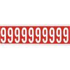 BRADY - Cnl2r 9 - 250 etichetta, lettere e numeri identici su foglio per interni.