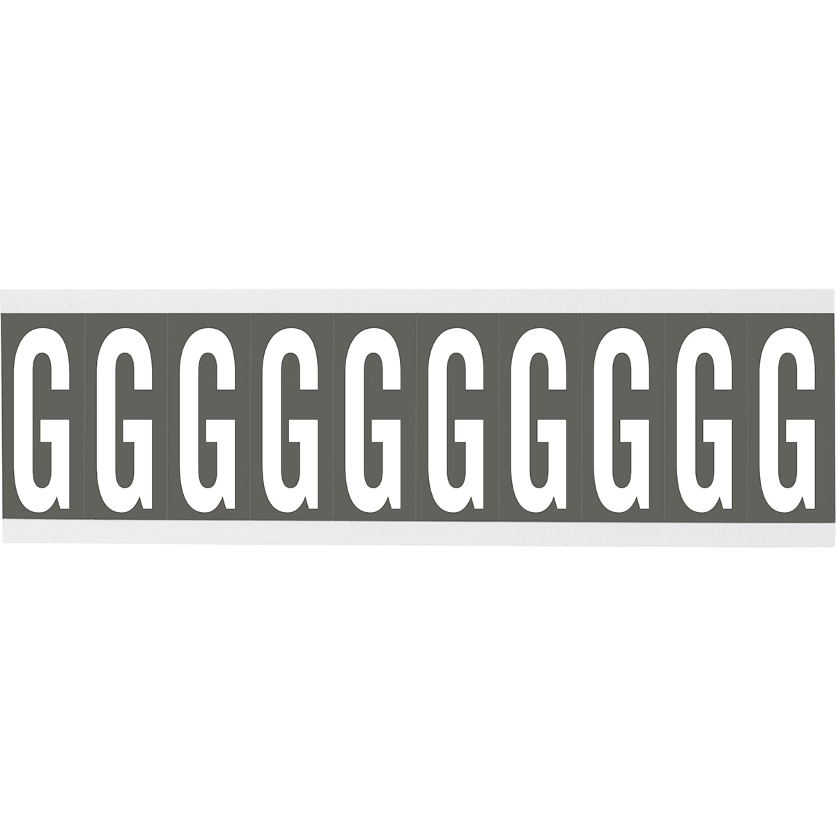 BRADY - Cnl2gr G 250 etichetta con lettere e numeri identici su foglio per interni.