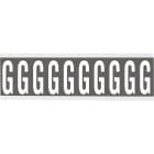 BRADY - Cnl2gr G 250 etichetta con lettere e numeri identici su foglio per interni.