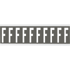 BRADY - Cnl2gr F 250 Etichetta - Lettere e numeri identici su foglio per interni.