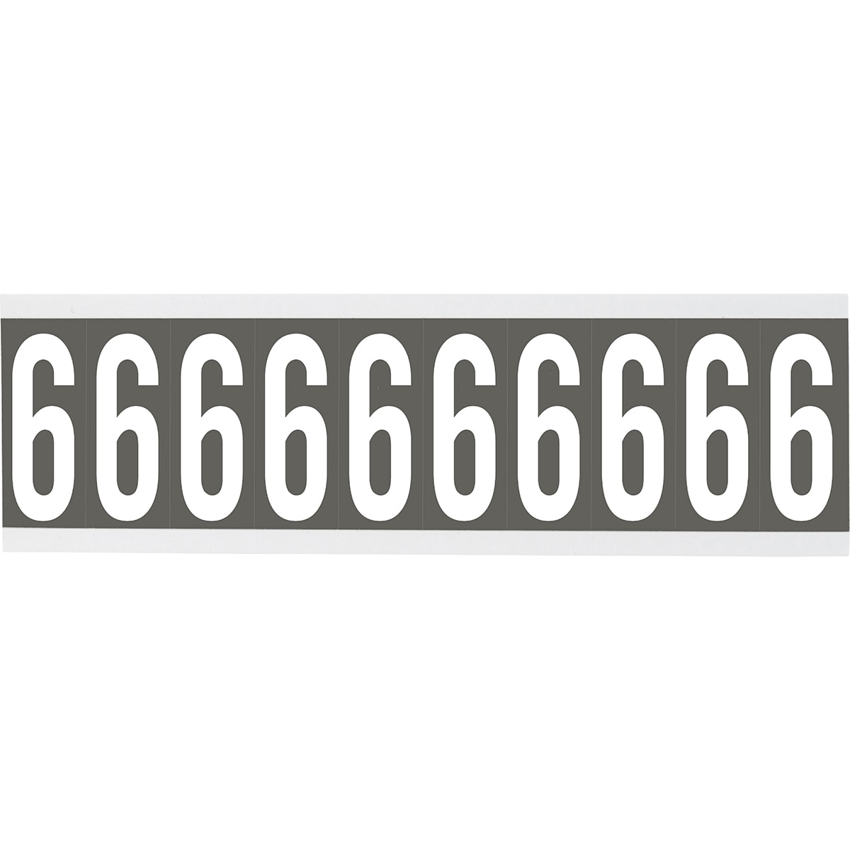 BRADY - Cnl2gr 6-250 etichetta lettere numeri identici su foglio per interni.