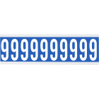 BRADY - Cnl2b 9-250 etichetta con lettere e numeri identici su foglio per interni.