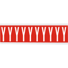 BRADY - Cnl1r Y 250 Etichetta - Lettere e numeri identici su foglio per interni.