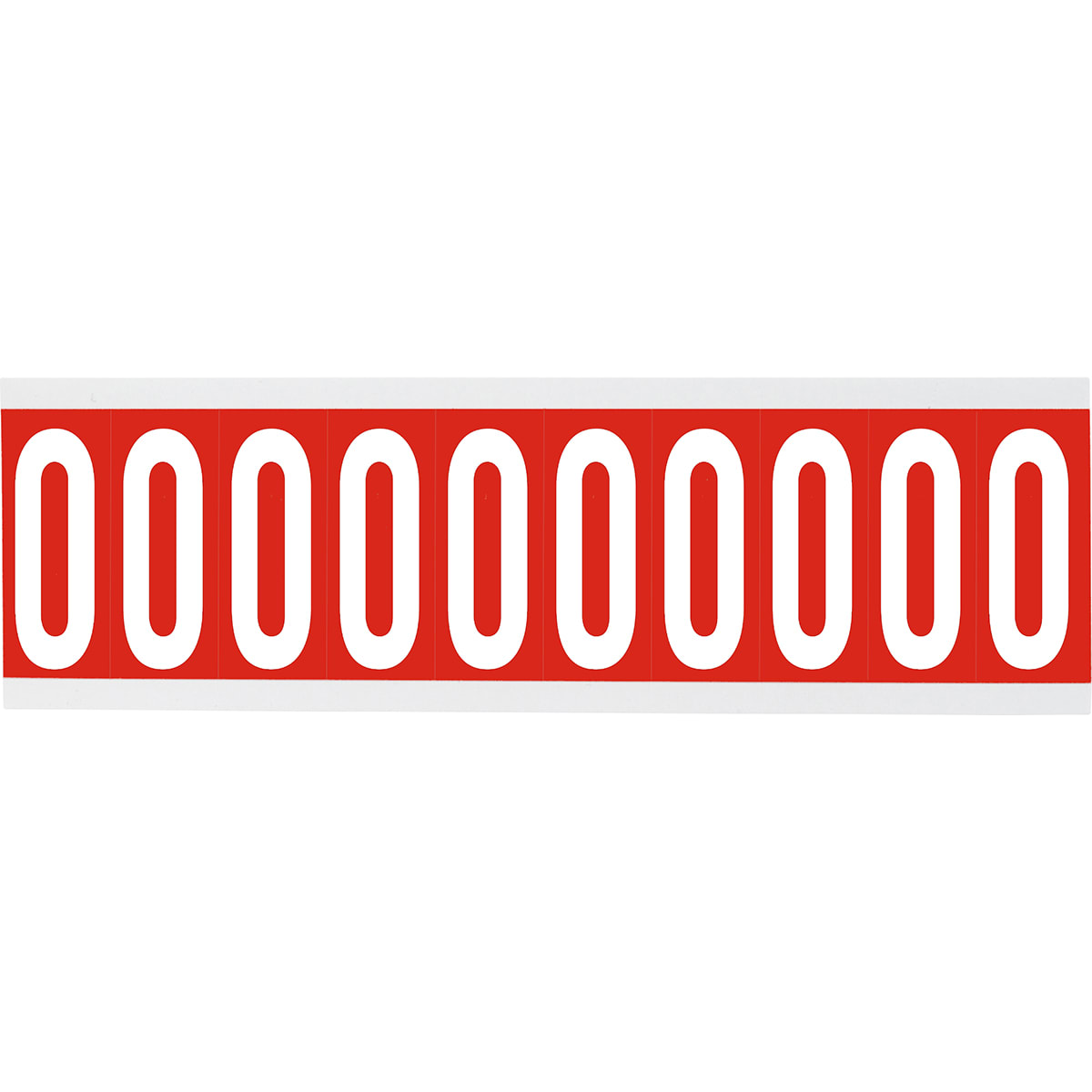 BRADY - Cnl1r 0-250 etichetta per interni con lettere e numeri identici su foglio.