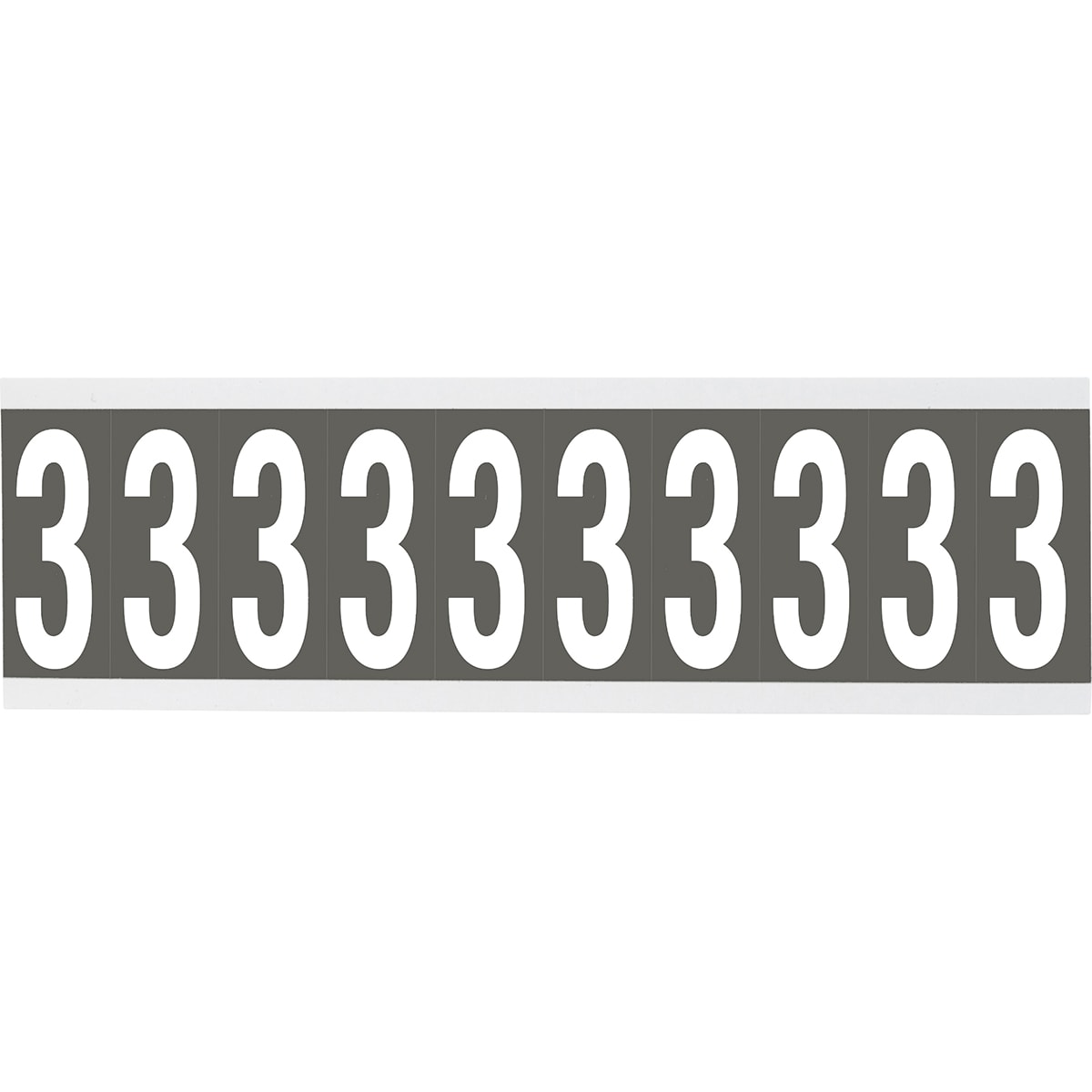 BRADY - Cnl1gr 3-250 etichetta lettere numeri identici su foglio per interni.