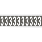 BRADY - Cnl1gr 3-250 etichetta lettere numeri identici su foglio per interni.